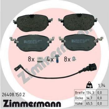 Set di pastiglie freno Zimmermann 26408.150.2
