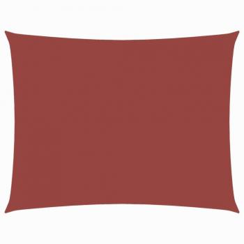 Voile d’ombrage extérieur – tissu Oxford rectangulaire 2,5 × 4,5 m Terre cuite