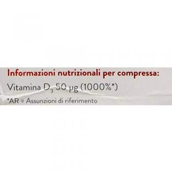 Vitamina D 2000 U.I. Integratore Vitaminico 84 Compresse Masticabili