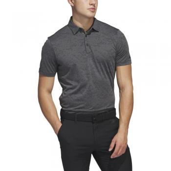 Adidas Textured Jacquard Polo Shirt for Men