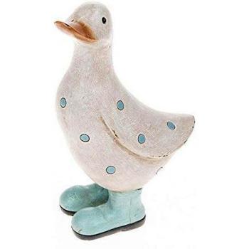 Garden Greatness Wooden Ducks – White Wash, Dual Pack