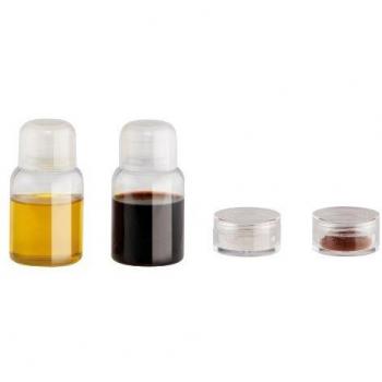 Set de condimentos iris 2985-p/ 2 botellas para líquidos/ 2 recipientes a rosca