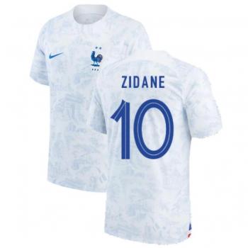Maillot équipe nationale Nike France extérieur 2022‑2023 (Zidane 10) blanc, L