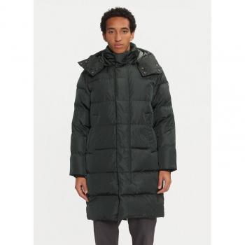 BomBoogie Green Long Down Coat for Men, Size 2XL, Hood Removal Feature