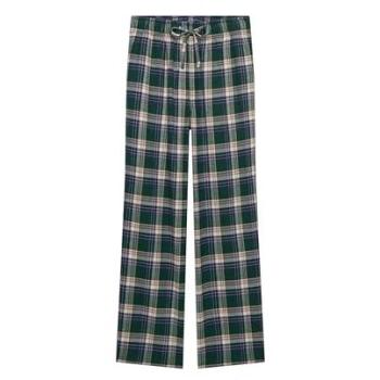 Green Check Superdry Elastic Waist Dress Trousers XL