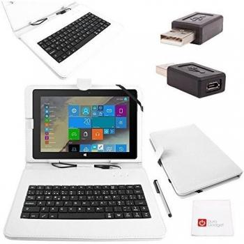 Funda Premium Blanco BQ Tesla 10.1 – Incluye Stylus, Adaptador y Regalo Gamuza