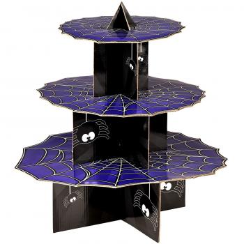 Halloween 3-Tier Spider Cake Holder