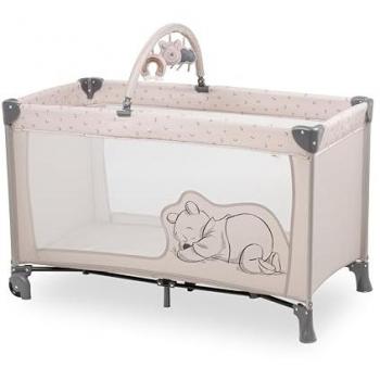 Lit de voyage Dream N Play Go Winnie l'Ourson Arc-en-ciel Beige avec transportable