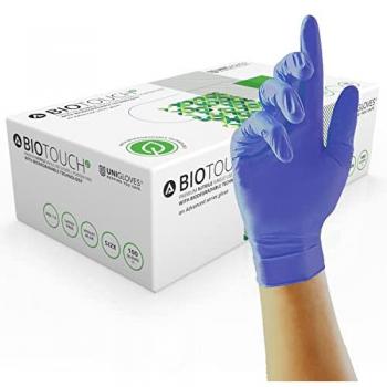 Biotouch Violet Blue Nitrile Gloves – Single Use XL – Powder-Free – 1 Pack