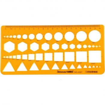 Plastic Geometric Circle Measuring Tool