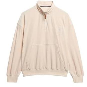 Superdry Country Club Samt-Wrap-Sweatshirt 1/4 Zip – Damen, M