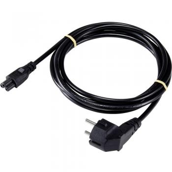 Sygonix SY-5178374 Black 5m AC Mains Cable for Laptop