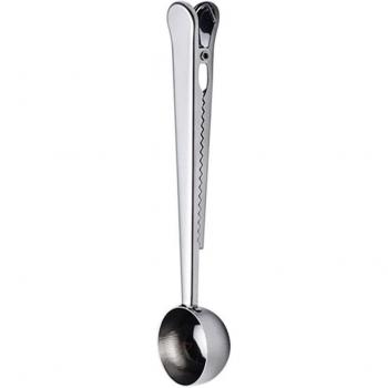 Dual-Purpose Stainless Steel Measuring Spoon with Tea Clip for Coffee & Formula