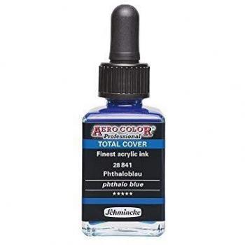Aéro Color Pro 28 ml – Bleu Phtalo – Couverture Complète (Schmincke)