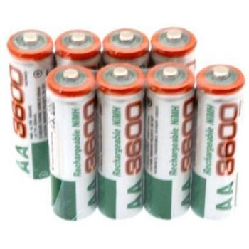 AA Ni‑MH 1,2 V 3600 mAh (Nuevo) – Pack de 4/8/12 unidades