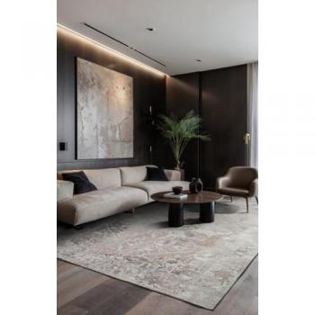Heris Maushaar‑Teppich Kollektion Grau – 140 x 200 cm