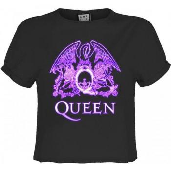 Amplified Ladies Neon Sign Queen Crop Top