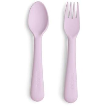Mushie Set de Couverts, Lilas Tendre