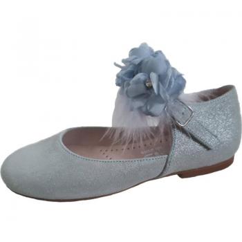 Calçado Infantil Yowas 25501 Azul Bailarina Comunião