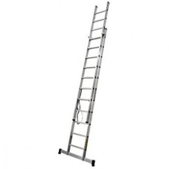 Escalera Aluminio 11 Peldaños 3,00 + 3,00 m