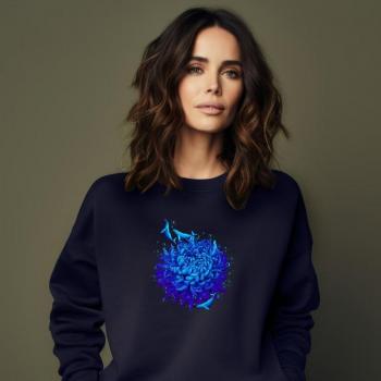 Indumento Sportivo Blu Navy Sea Flower XXL