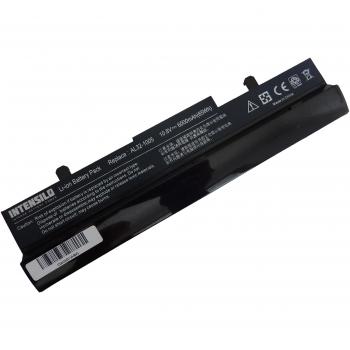 INTENSILO batería Li-Ion 6000mAh (10.8V) negro para notebook Asus Eee PC 1005HA-A