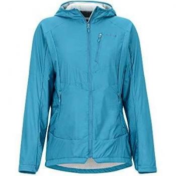 Wm's Alpha 60 Damen-Wandersteppjacke Marmot – wasserabweisend, winddicht, isoliert (L, Enamel Blue)