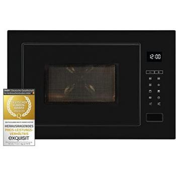 EXQUISIT Einbau-Mikrowelle EMW25-G-020, Mikrowellen_Minibacköfen_Kleinküchen schwarz