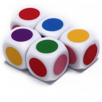 White Color Six-Dice Table Game