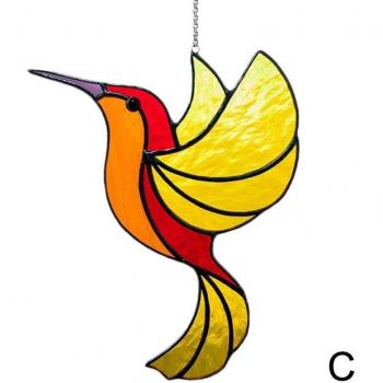 Colgante de chakra de colibrí de cristal