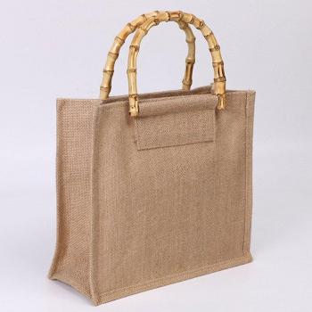 Arsmundi Women's Yellow Linen Handbag