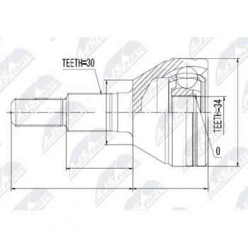 Modulo Giunti Semiasse NTY NPZ-DW-006