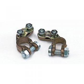Coppia Morsetti Universali in Ottone per Batteria Auto 16 mm Tipo Alfa