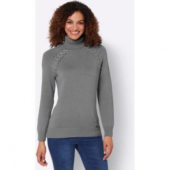 Casual Rollkragenpullover Damen 40 – 100 % Baumwolle