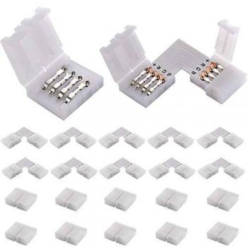Connettori a Clip per Striscia LED RGB 4 Pin 20 Pz