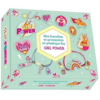 Mes bracelets et accessoires Girl power en plastique fou