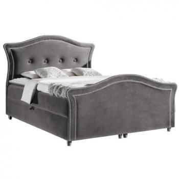 Cama continental Baltimore 136 tapizada en velluto