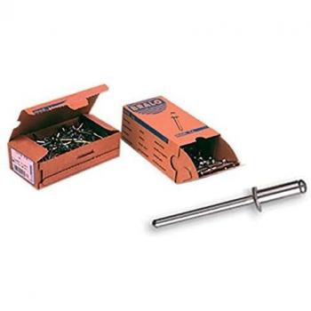 Remache Fij Estand. 6x12mm Alu Alum Bralo 250 Pz