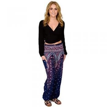 Happy Trunks Harem Pants Womens Plus Hippie Bohemian Yoga Elephant
