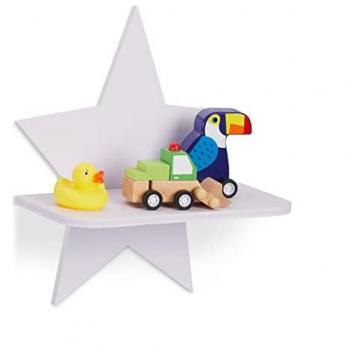Relaxdays Libreria Stellata – scaffale per bambini, 27,5 × 25 × 11,5 cm