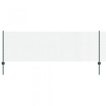 Green 0.8 × 25 m 11‑Post Steel Wire Fence – Vidaxl