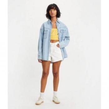 Levi's 80s Mom Denim Shorts, White, Women's Size W24