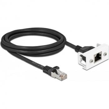 Cavo di rete nero 2 m RJ45 Easy 45 S/FTP Cat.6A