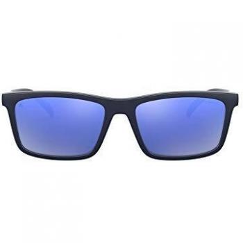 Arnette Rectangle Matte Blue Blue and Clear Sunglasses
