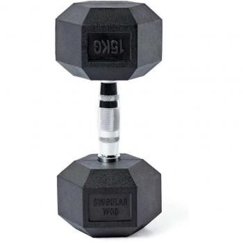 Mancuerna 15 kg Hexagonal Singular Wod