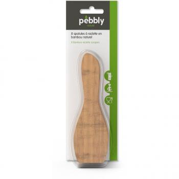 Spatules à raclette en bambou Pebbly