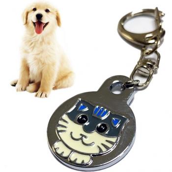 Zinklegering naam adres tag voor katten en honden