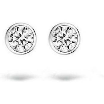 Blush Elegante Ohrstecker aus 14 Karat Weißgold mit Zirkonia