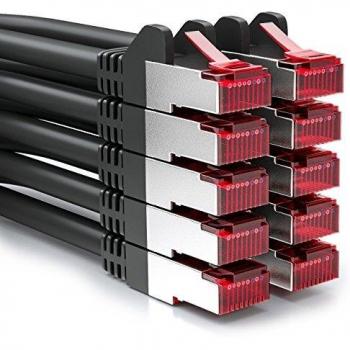 DeleyCON 10x 0,5m CAT6 Ethernetkabel S/FTP