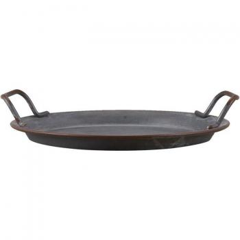 European Wrought Iron Round Tray for Bread